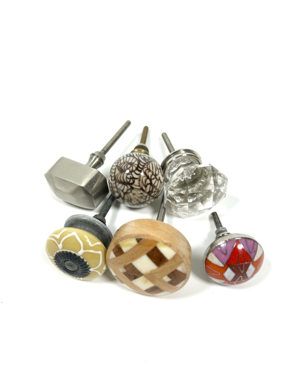 Assortment of Anthropologie Drawer Pulls - x 6